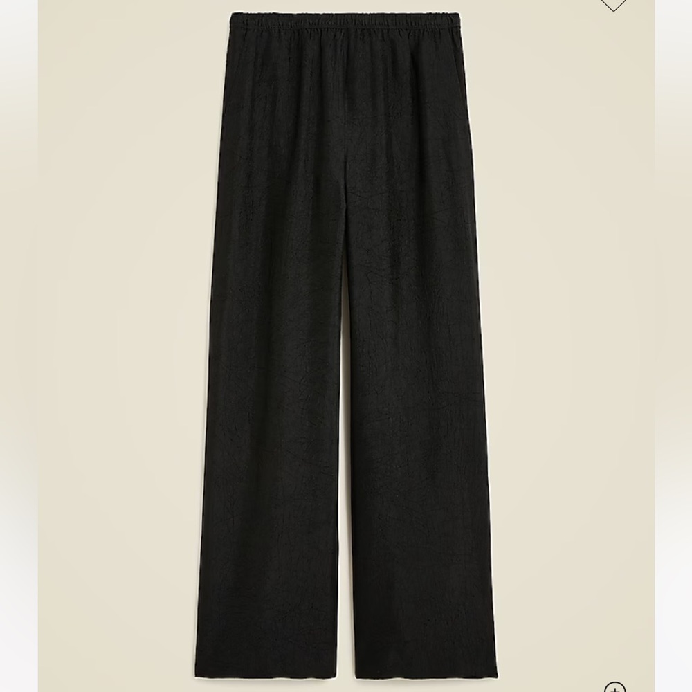 NWOT J.CREW Stratus Pants in Textured Satin
